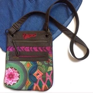 Desigual Floral Square Sling Crossbody Bag